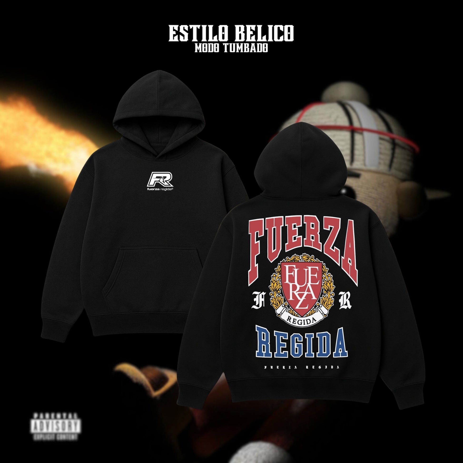 Hoodie "Escudo FR" – Fuerza Regida