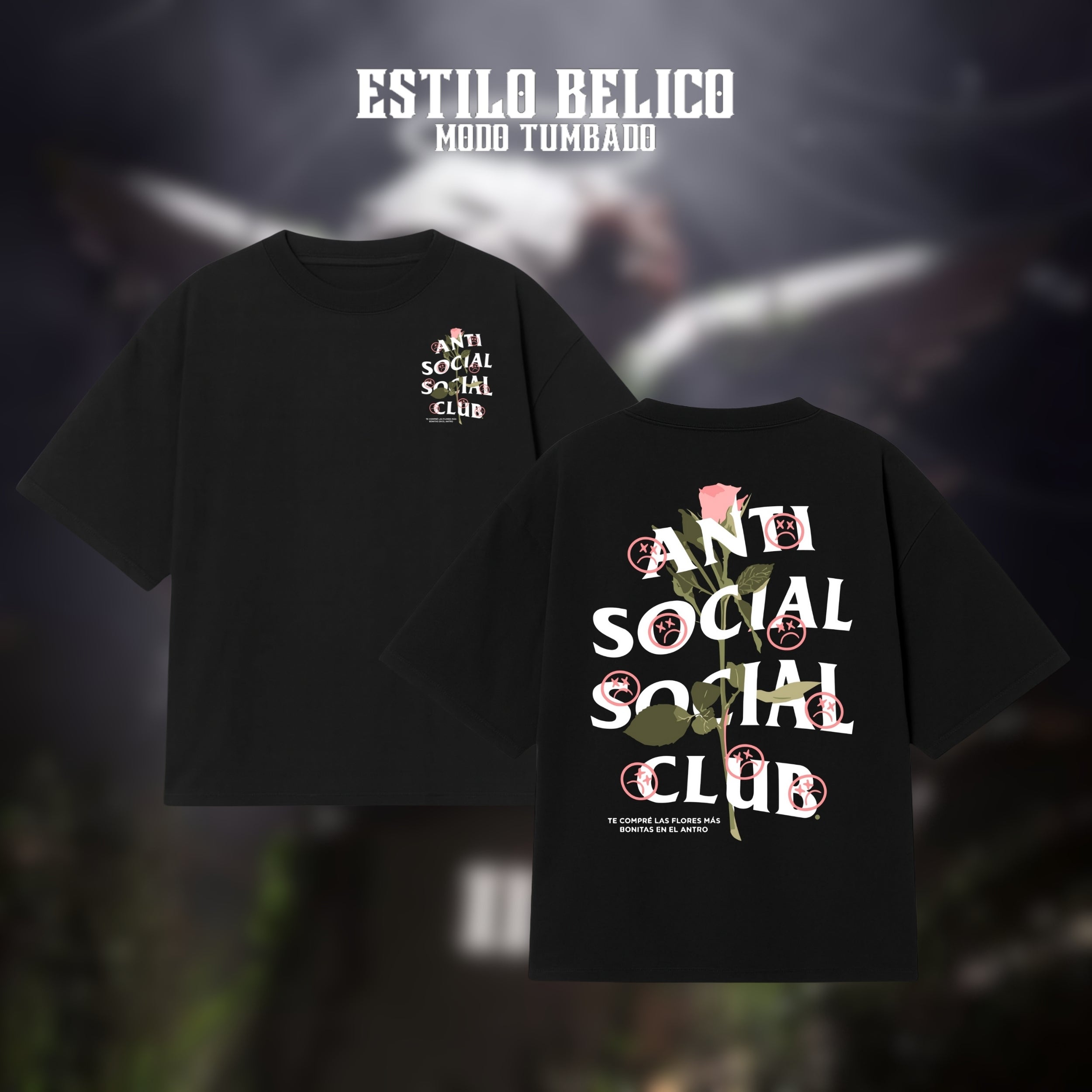 Polera “ASSC Flores del Antro" –  Junior H SadBoyz