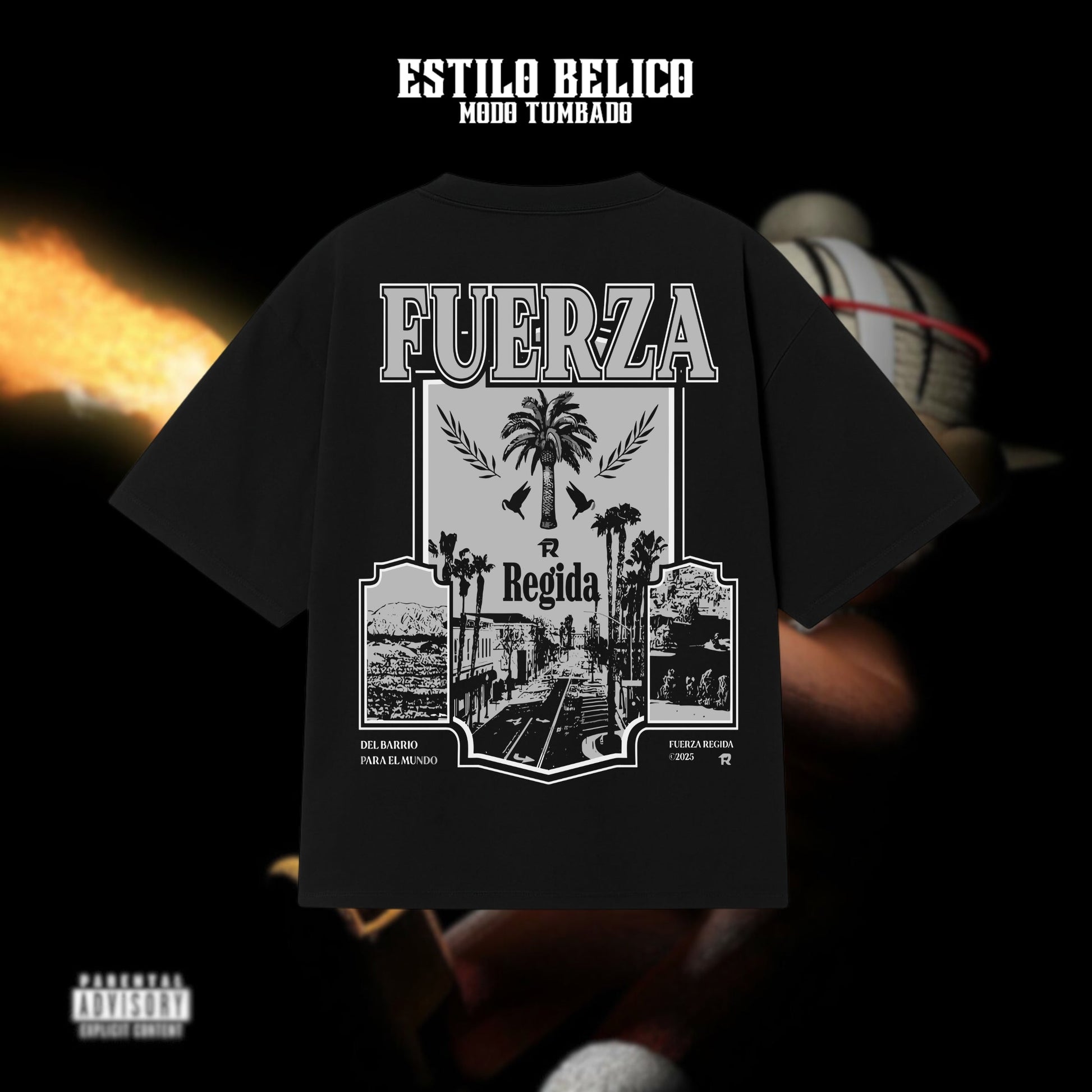 Polera "Cartel Palms" – Fuerza Regida