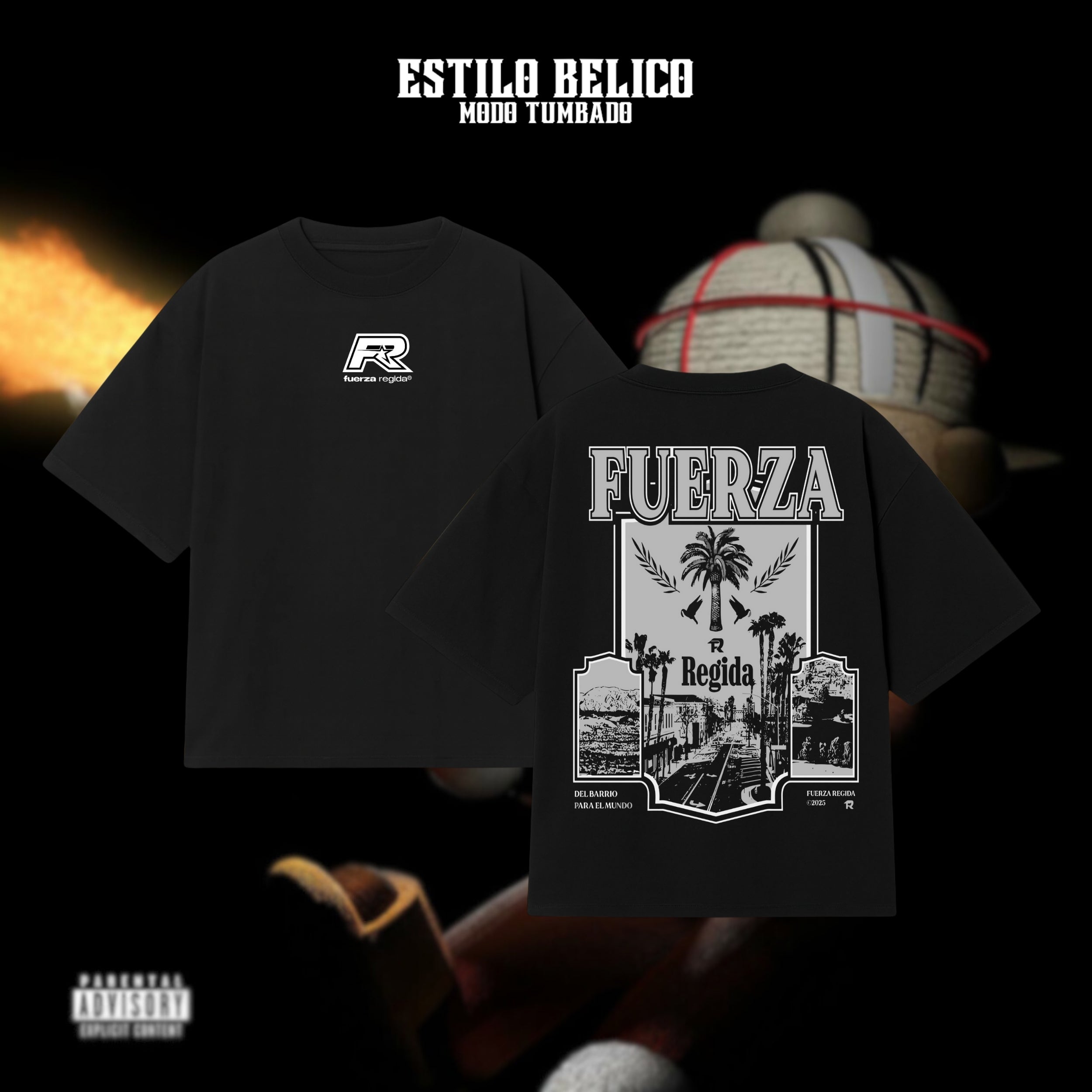 Polera "Cartel Palms" – Fuerza Regida