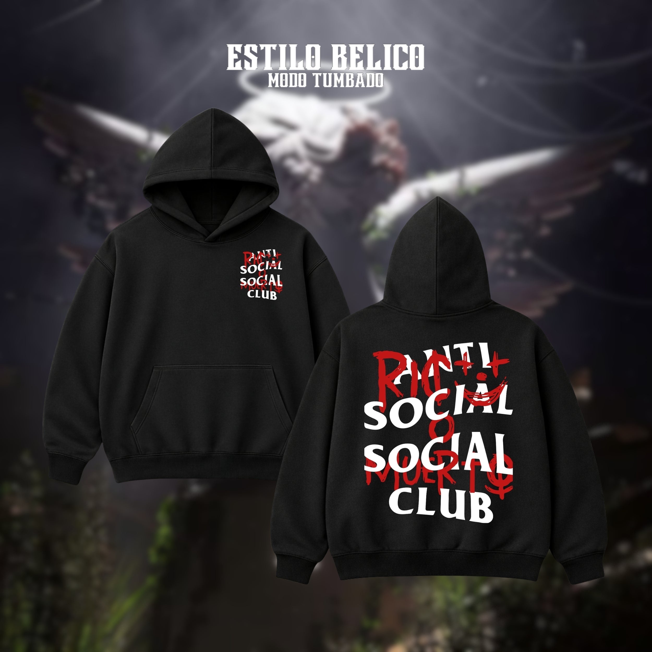 Hoodie ASSC - "Rico o Muerto"