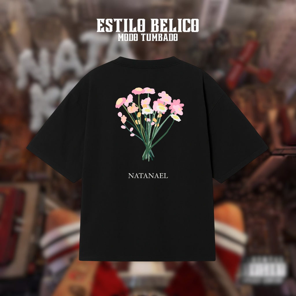 Polera "Flores" - Natanael Cano
