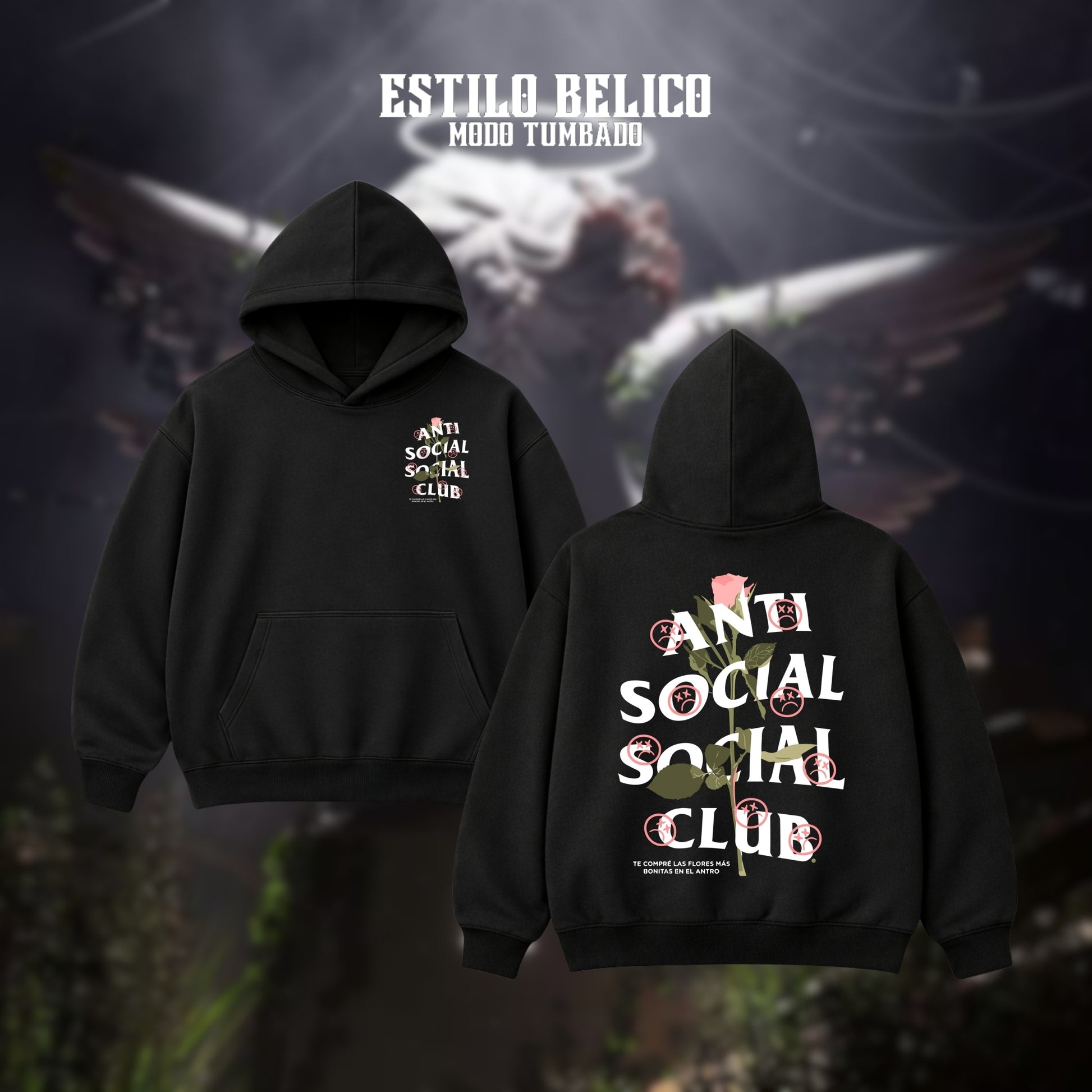 Hoodie ASSC - "Flores del Antro"