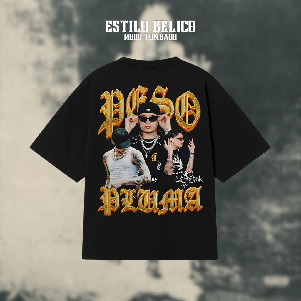 Polera “Gold Collage” – Peso Pluma