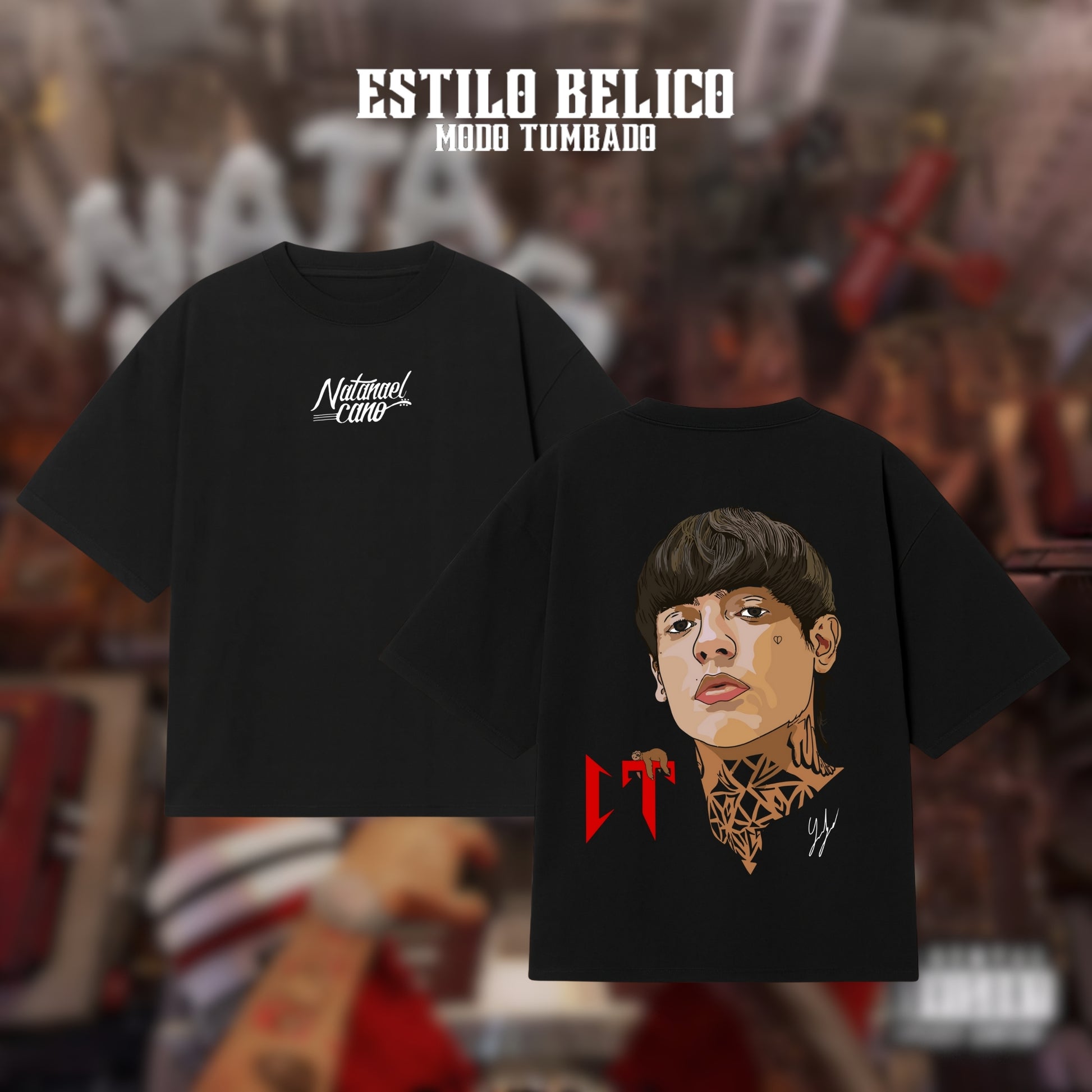 Polera "Retrato CT" - Natanael Cano