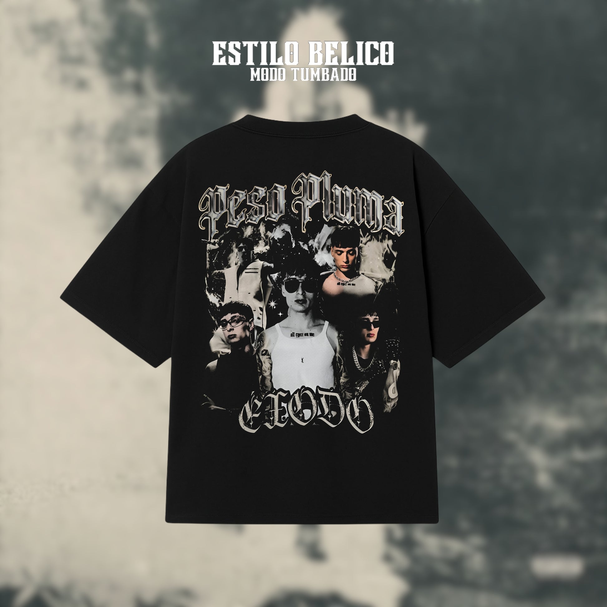 Polera “Éxodo Collage” – Peso Pluma