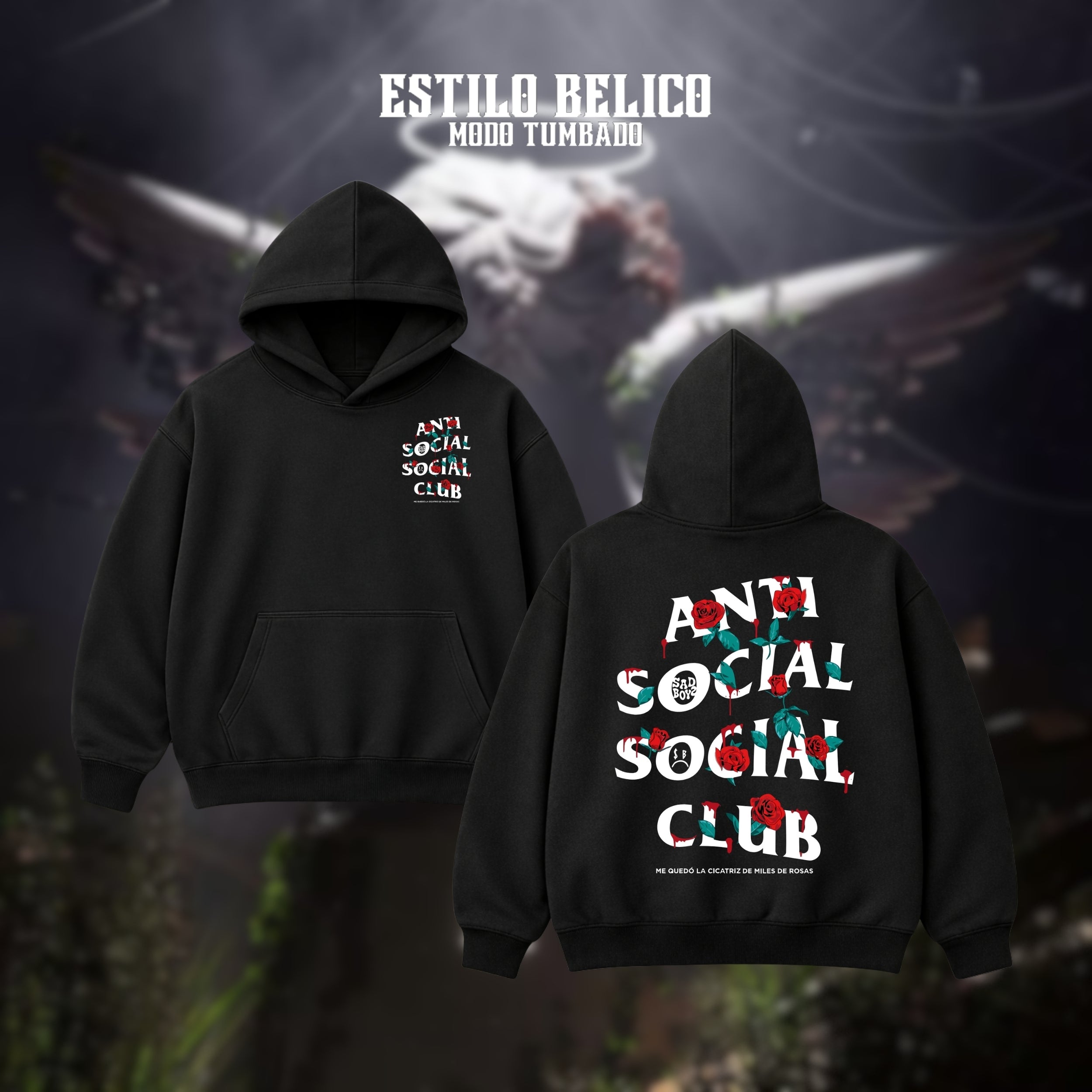 Hoodie ASSC - "Miles de Rosas"