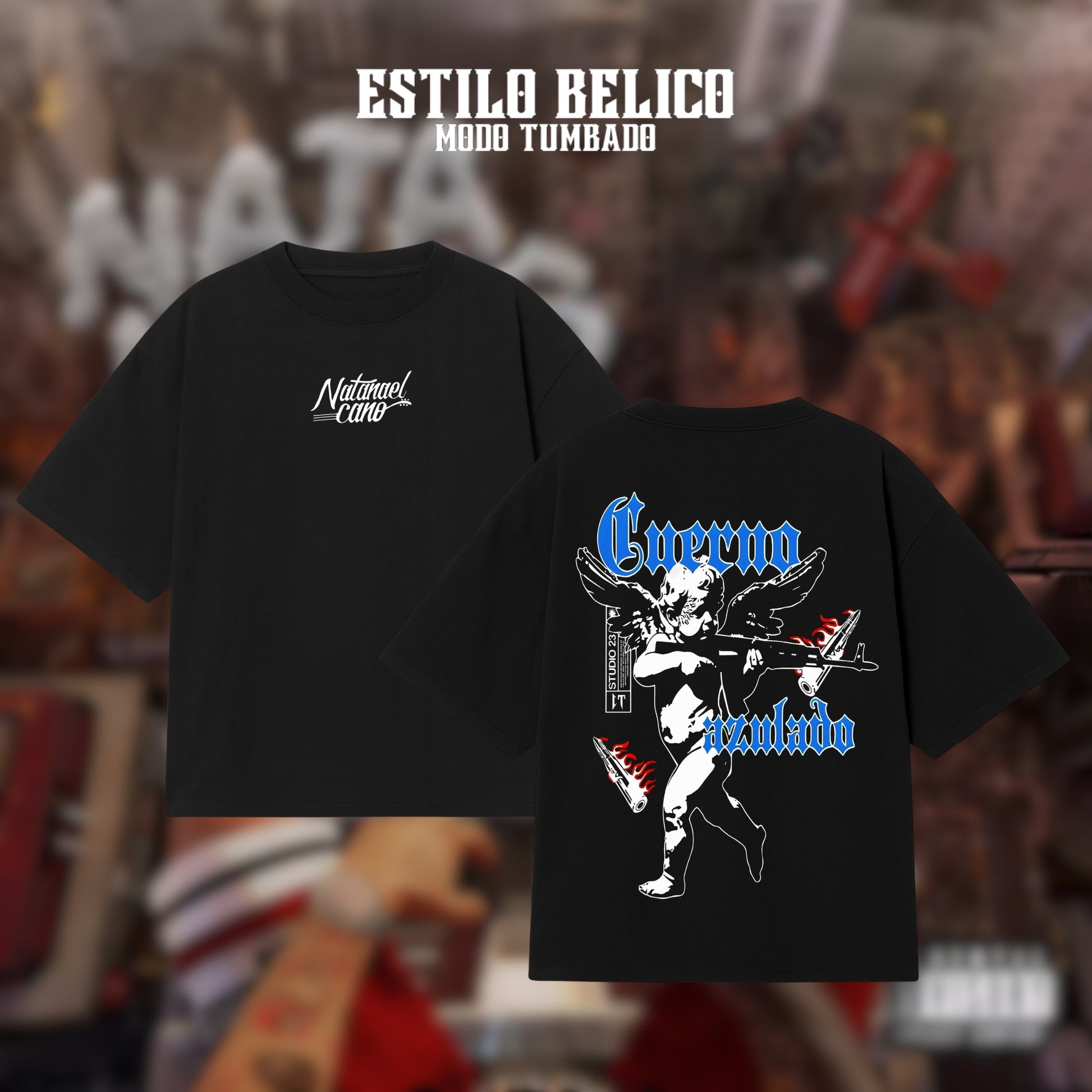 Polera "Cuerno Azulado" - Natanael Cano