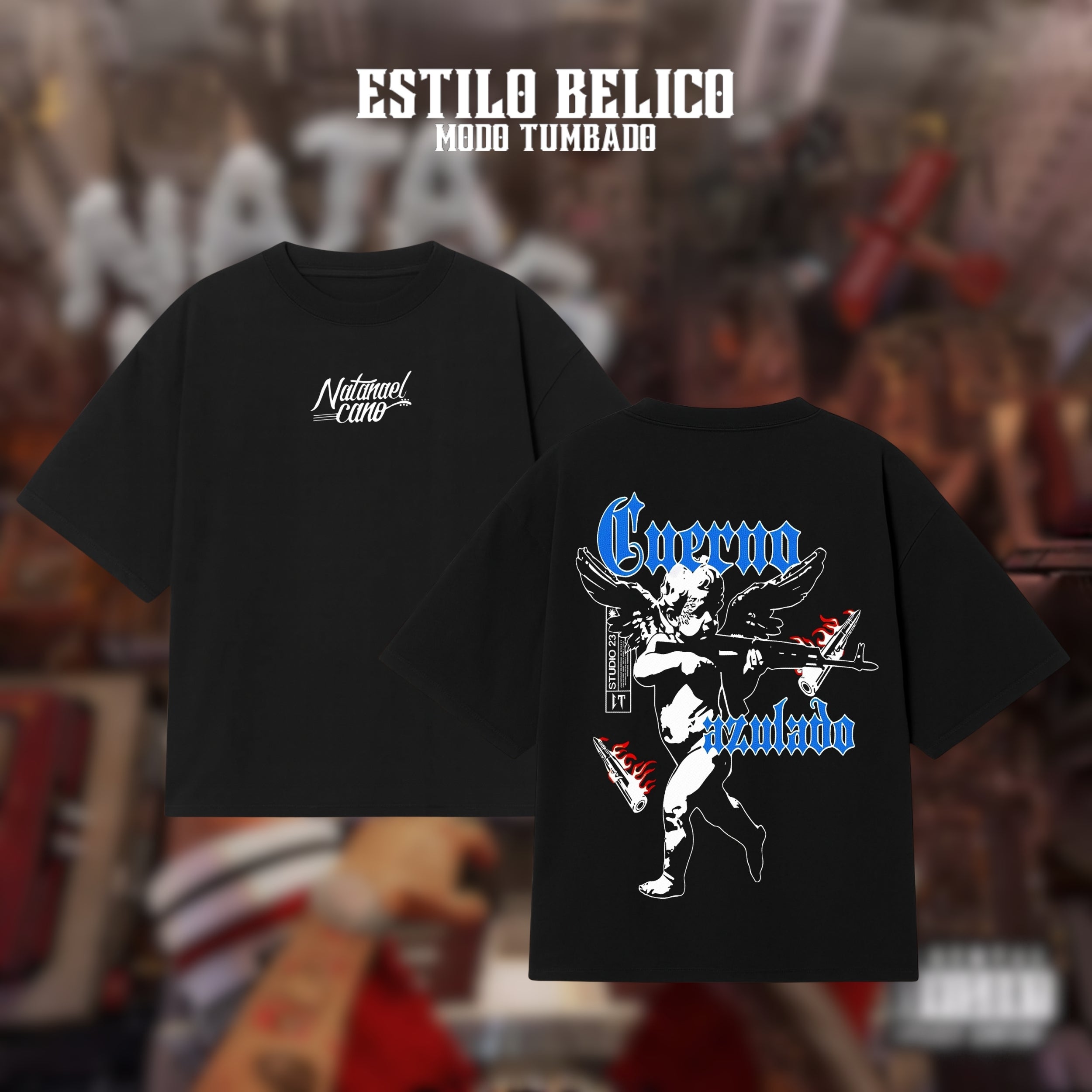 Polera "Cuerno Azulado" - Natanael Cano