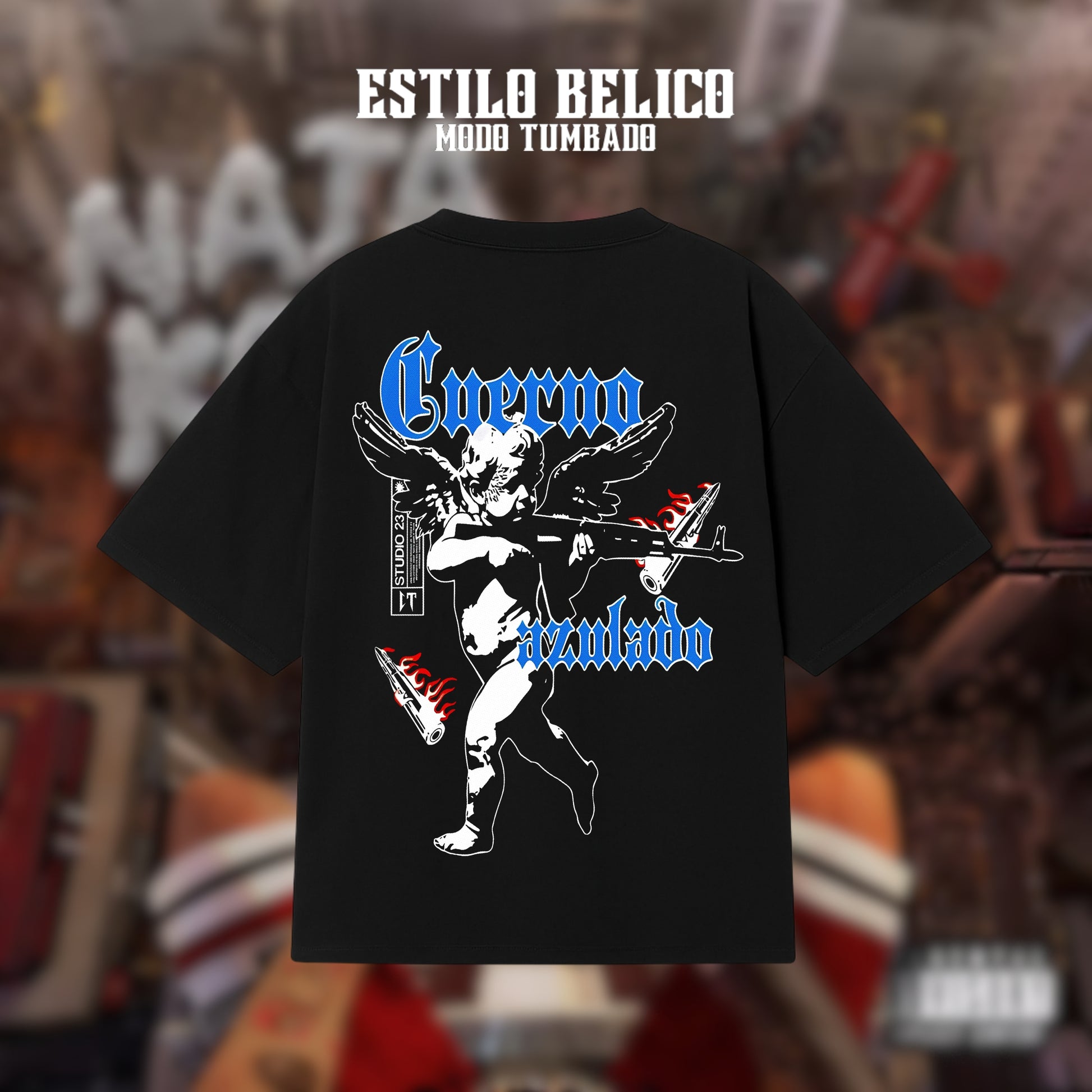 Polera "Cuerno Azulado" - Natanael Cano