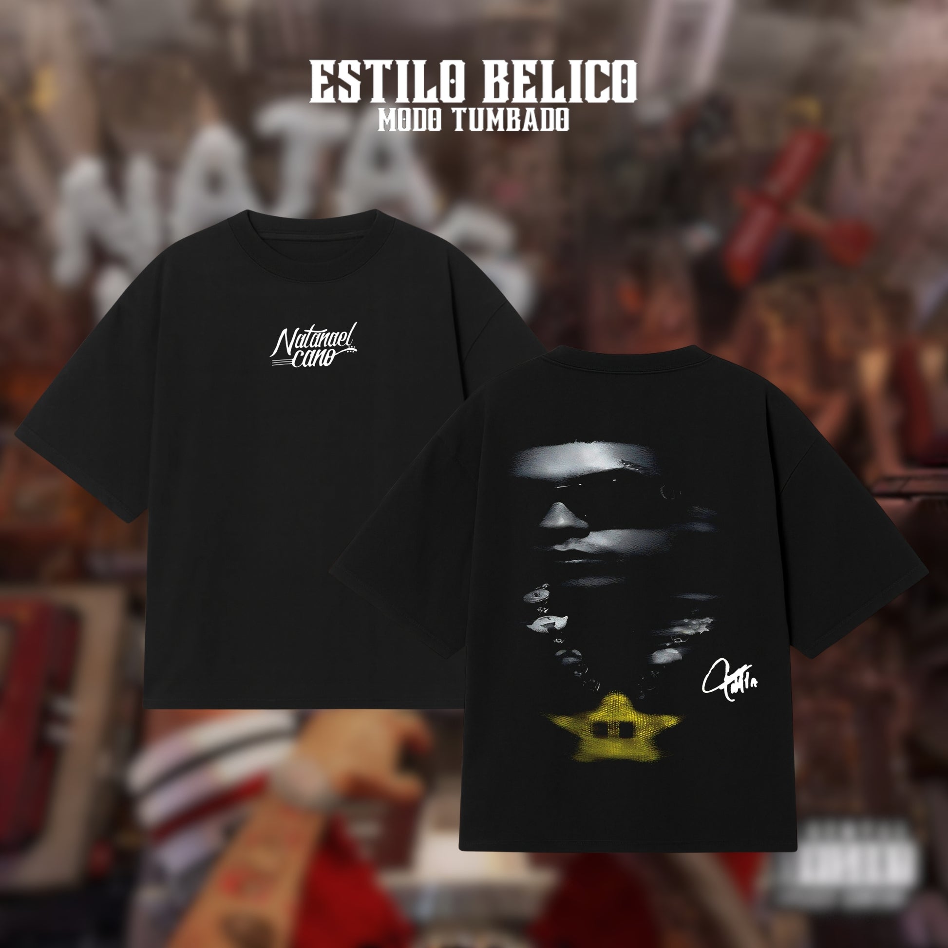 Polera "Yellow Star" - Natanael Cano