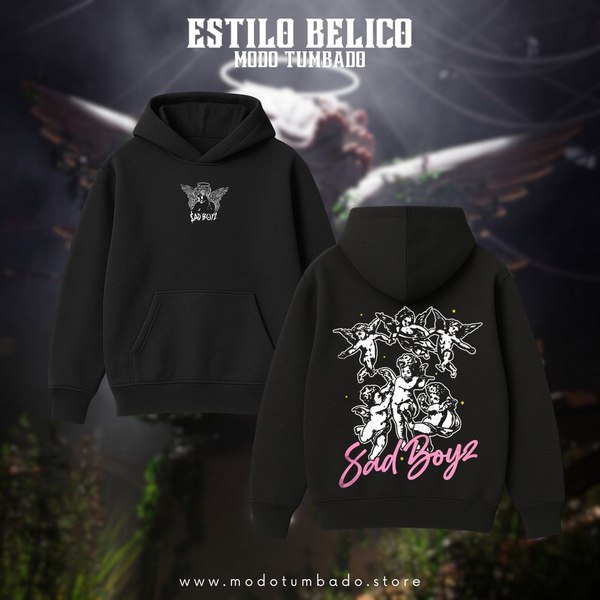 Hoodie "Ángeles Caídos" - $adBoyz 4 Life