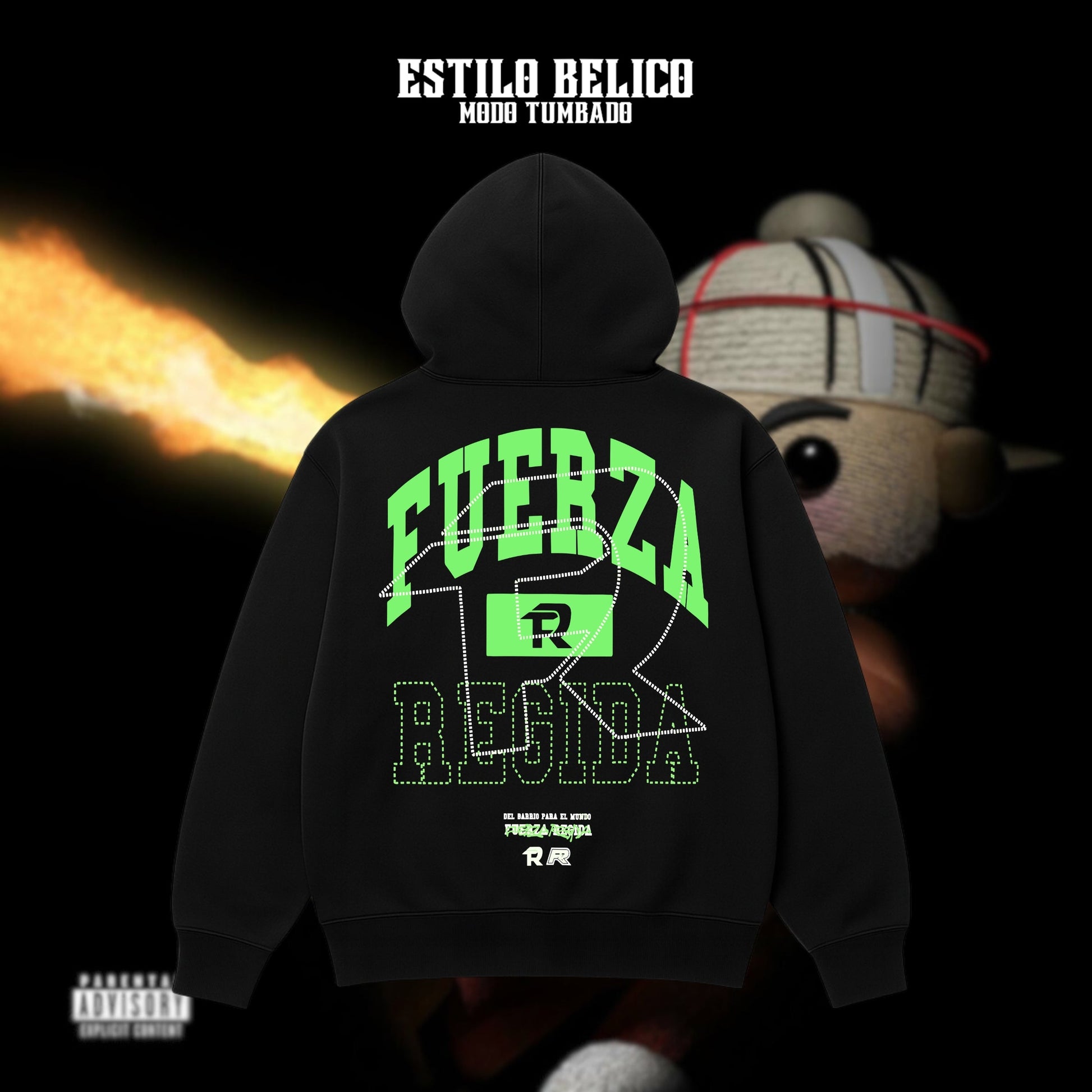 Hoodie "Código Verde" – Fuerza Regida