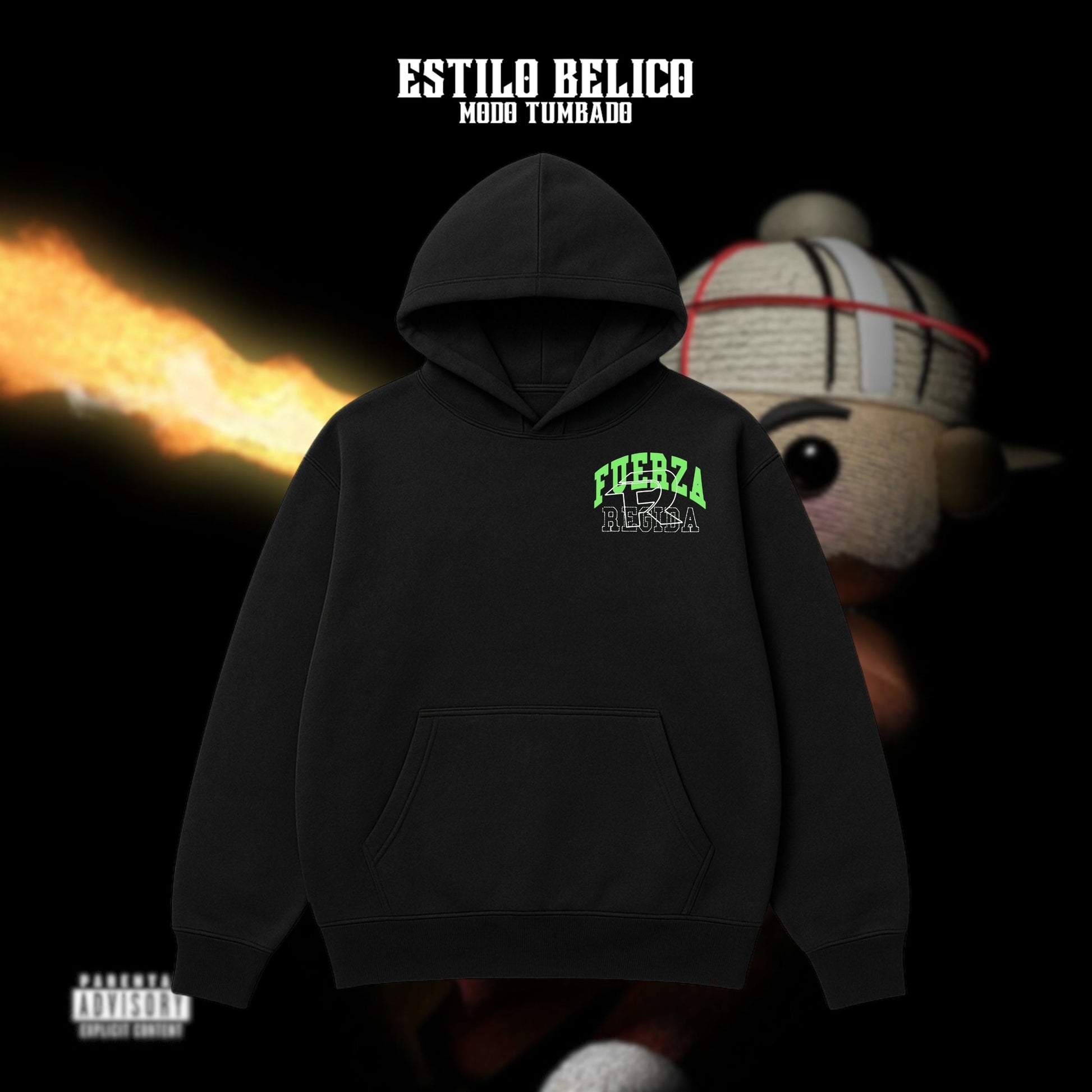 Hoodie "Código Verde" – Fuerza Regida