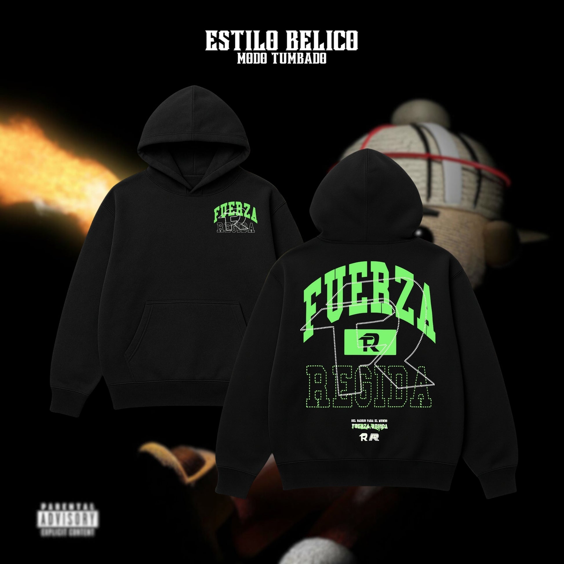 Hoodie "Código Verde" – Fuerza Regida