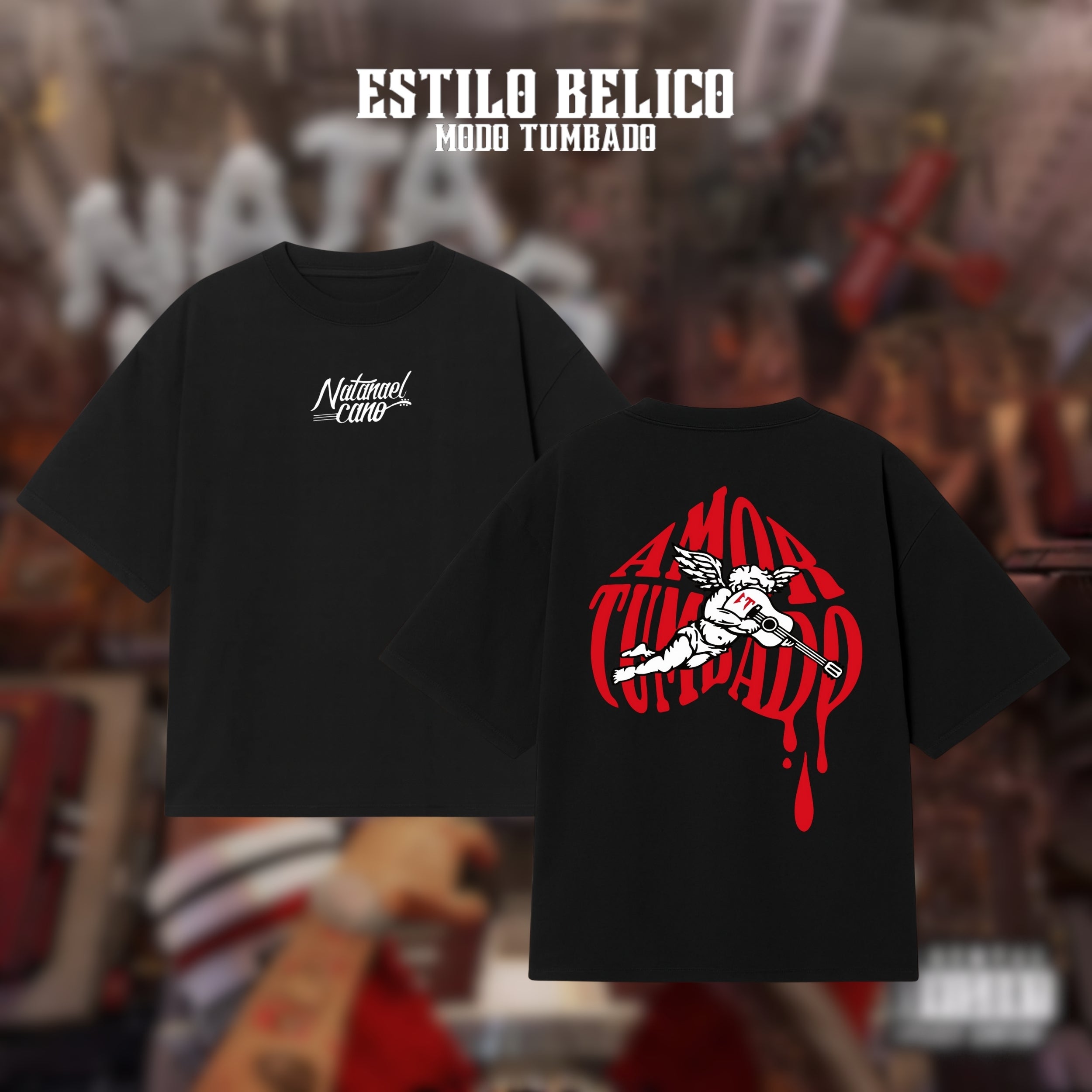 Polera "Guitar Angel" - Natanael Cano