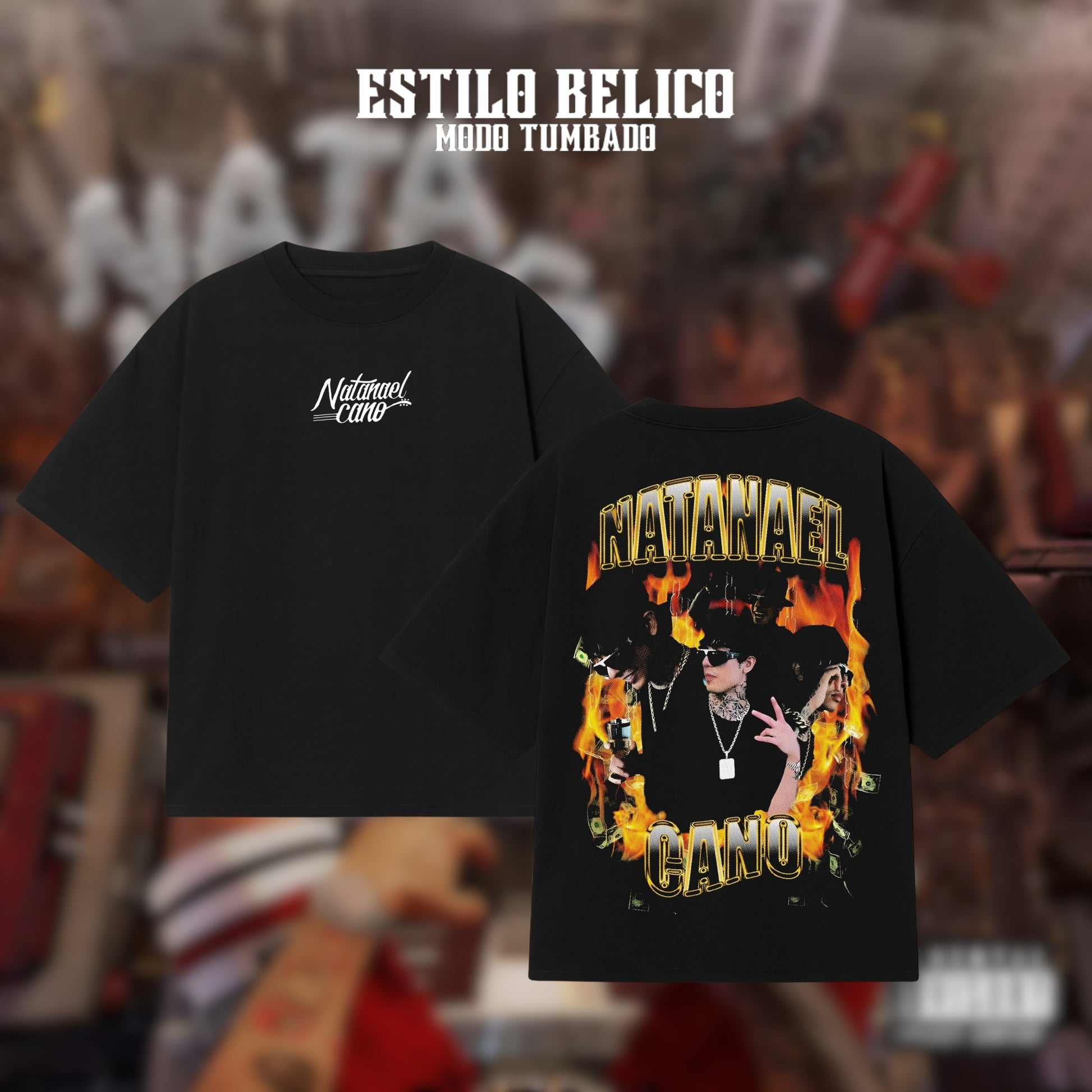 Polera "Fuego Montana" - Natanael Cano