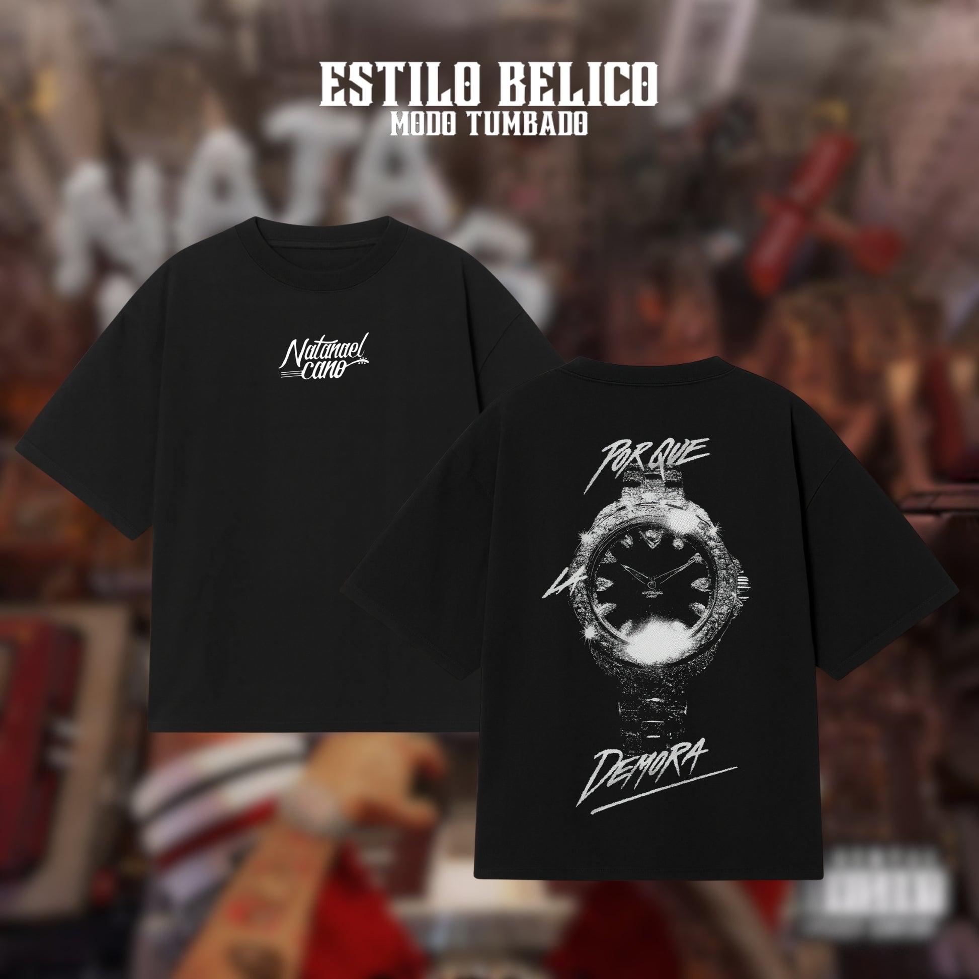 Polera "Reloj Demora" - Natanael Cano