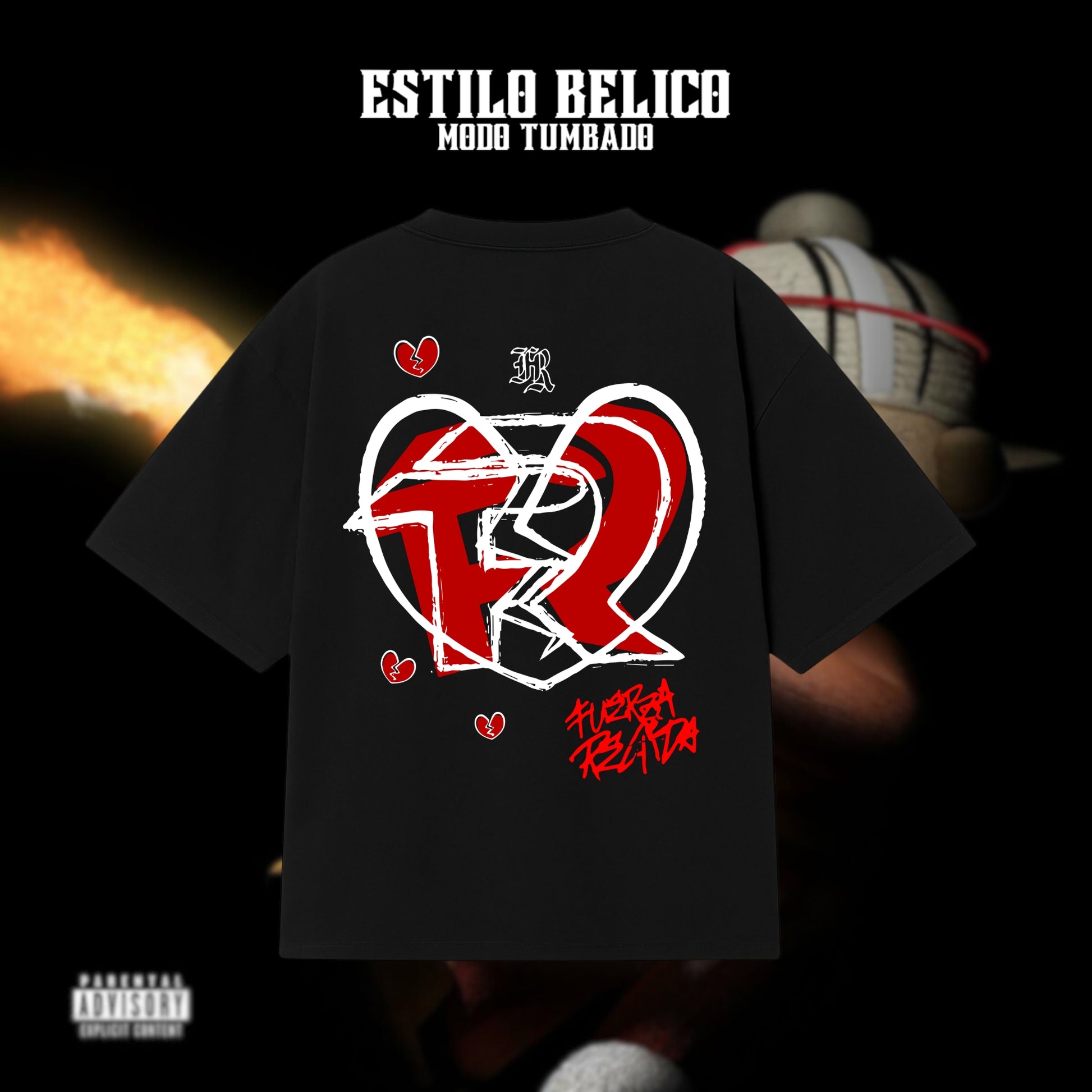 Polera "R Heart Broken" – Fuerza Regida