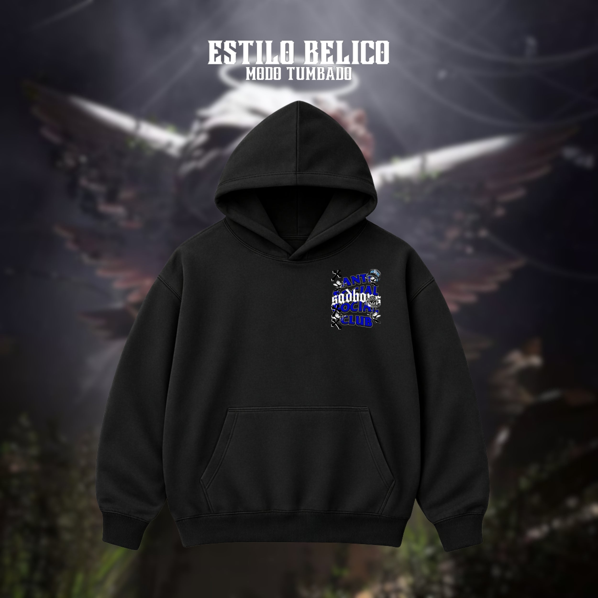 Hoodie ASSC - "Cruces Azul"