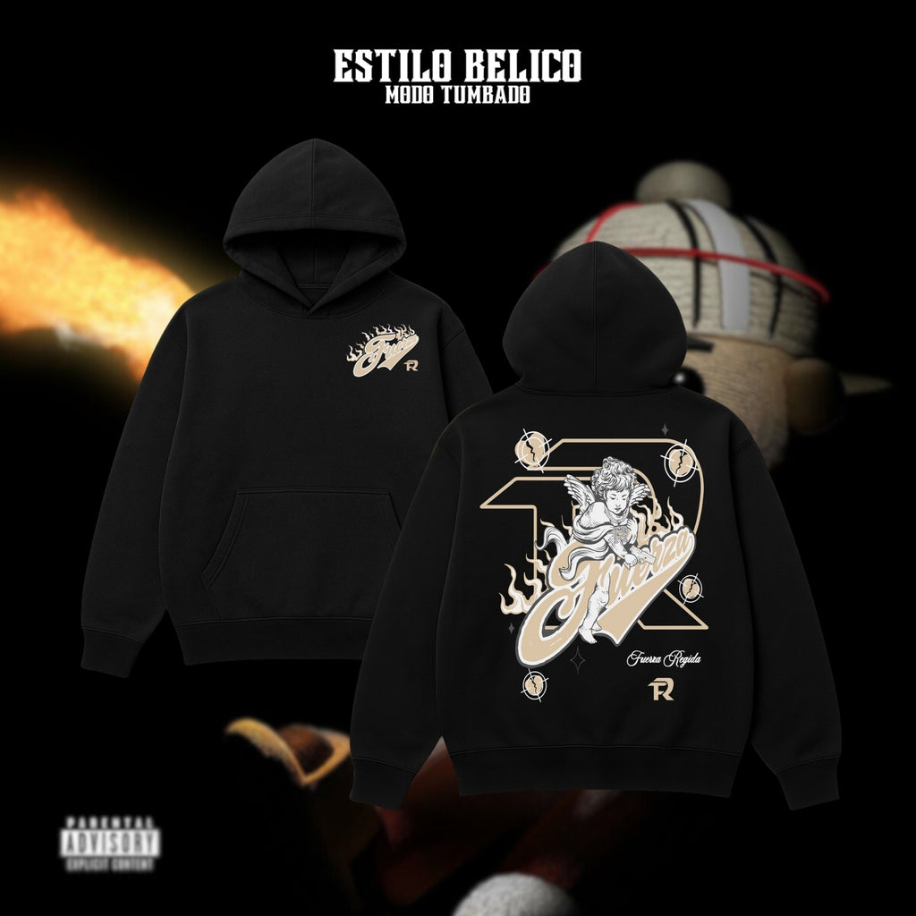Hoodie "Ángel Bélico" – Fuerza Regida