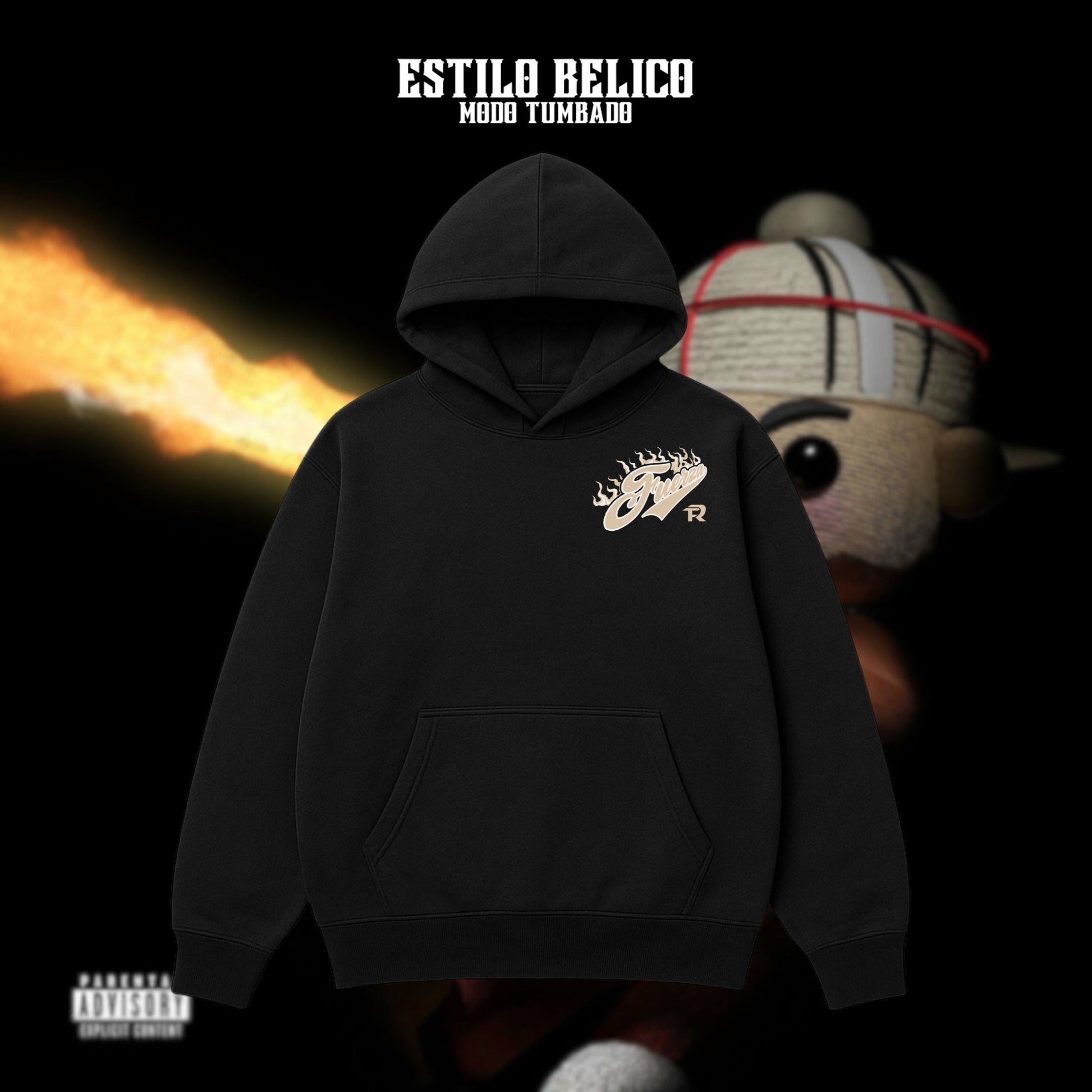Hoodie "Ángel Bélico" – Fuerza Regida