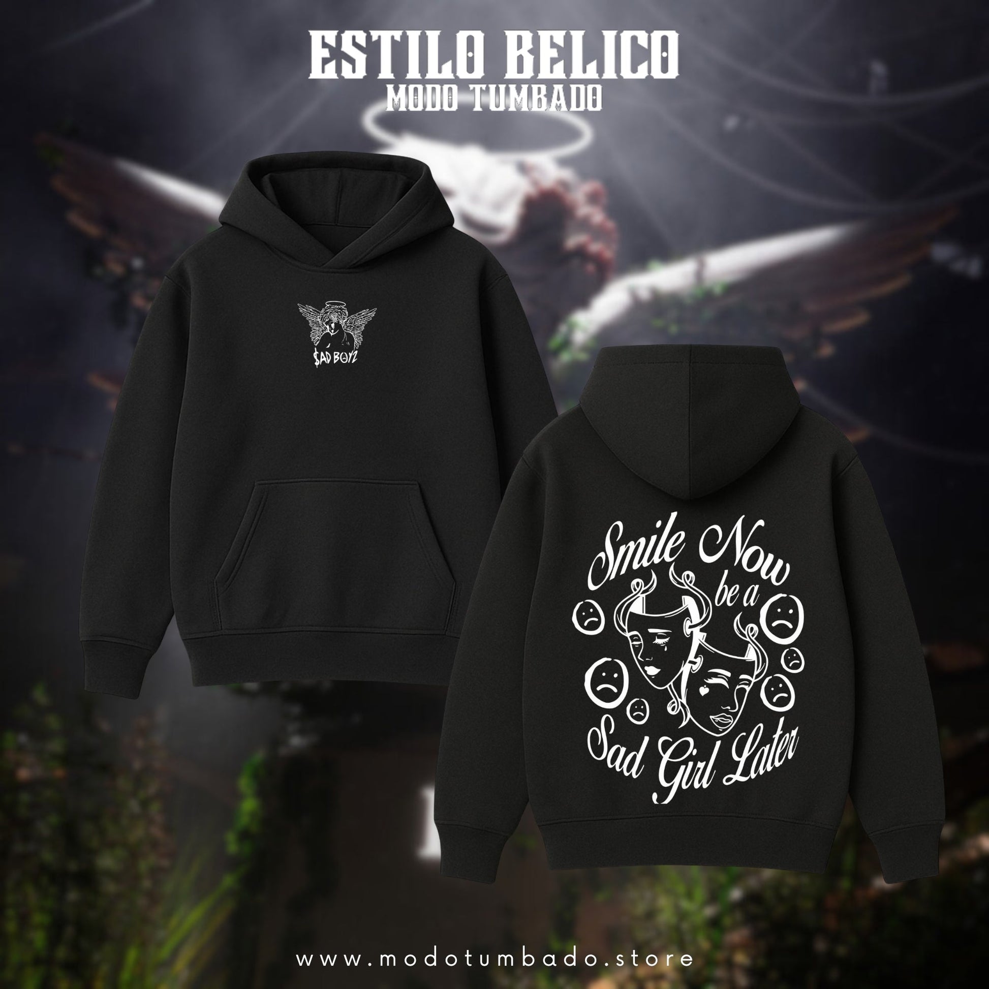 Hoodie "Smile Now" - $adGirlz 4 Life