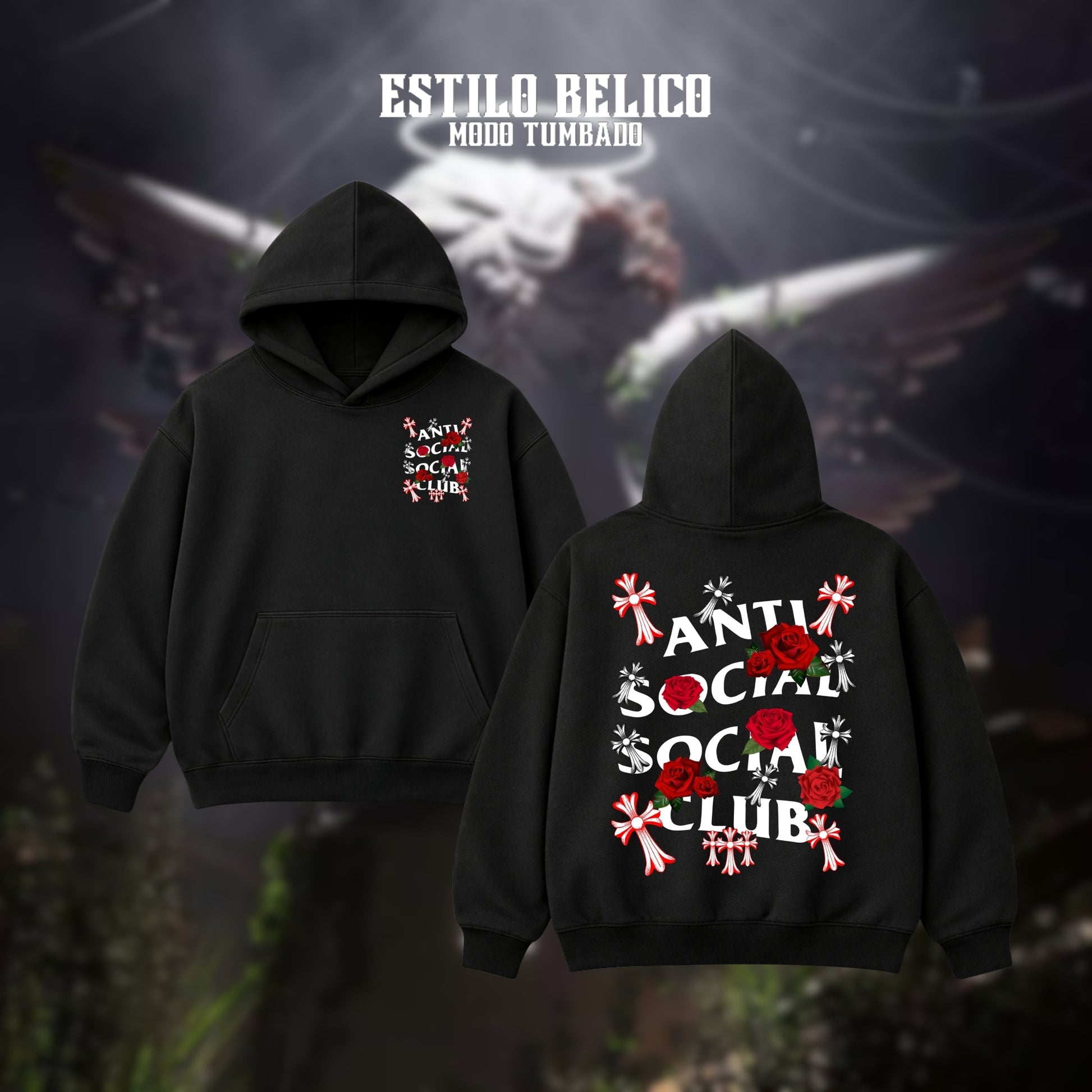 Hoodie ASSC - "Cruces y Rosas"