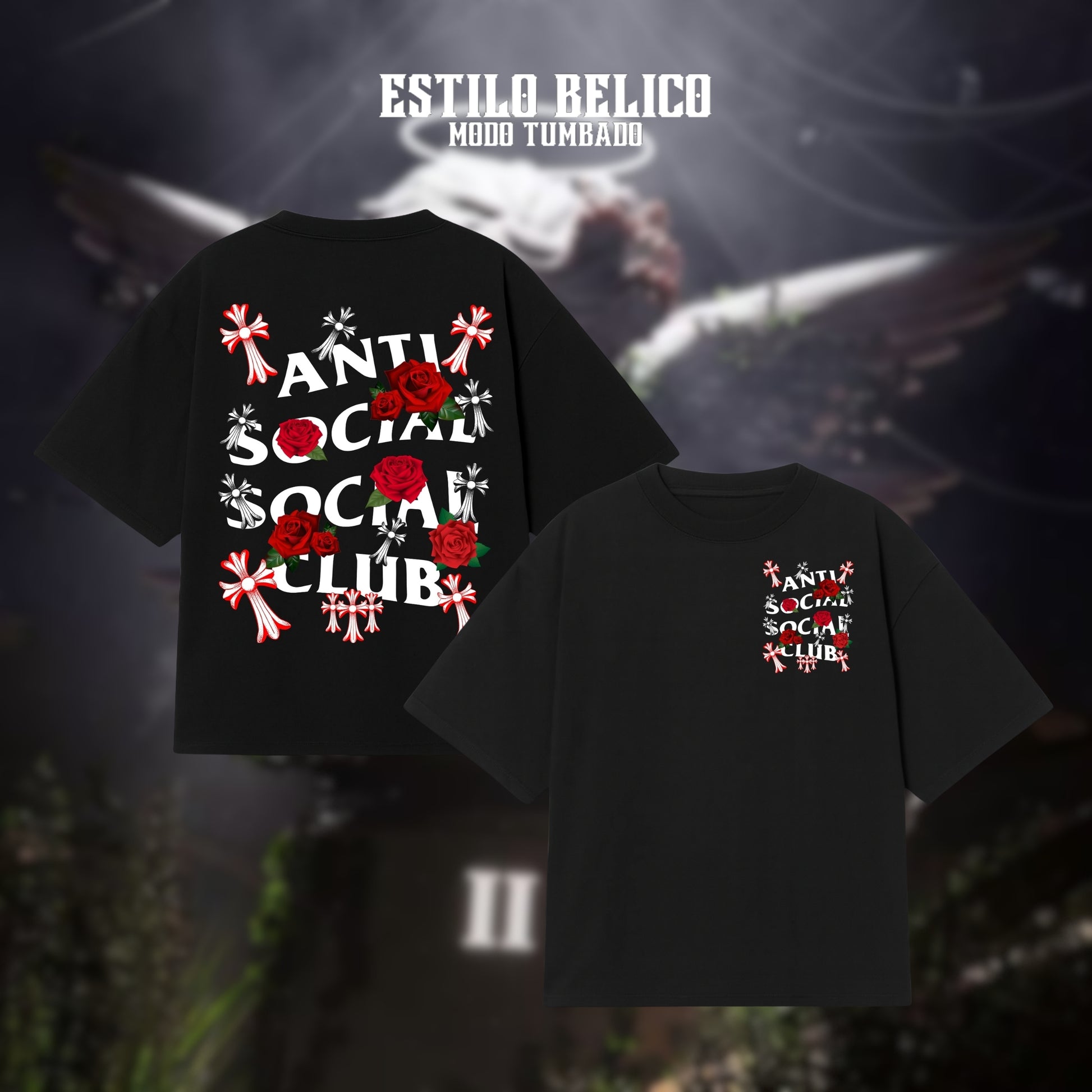 Polera ASSC - "Cruces y Rosas"