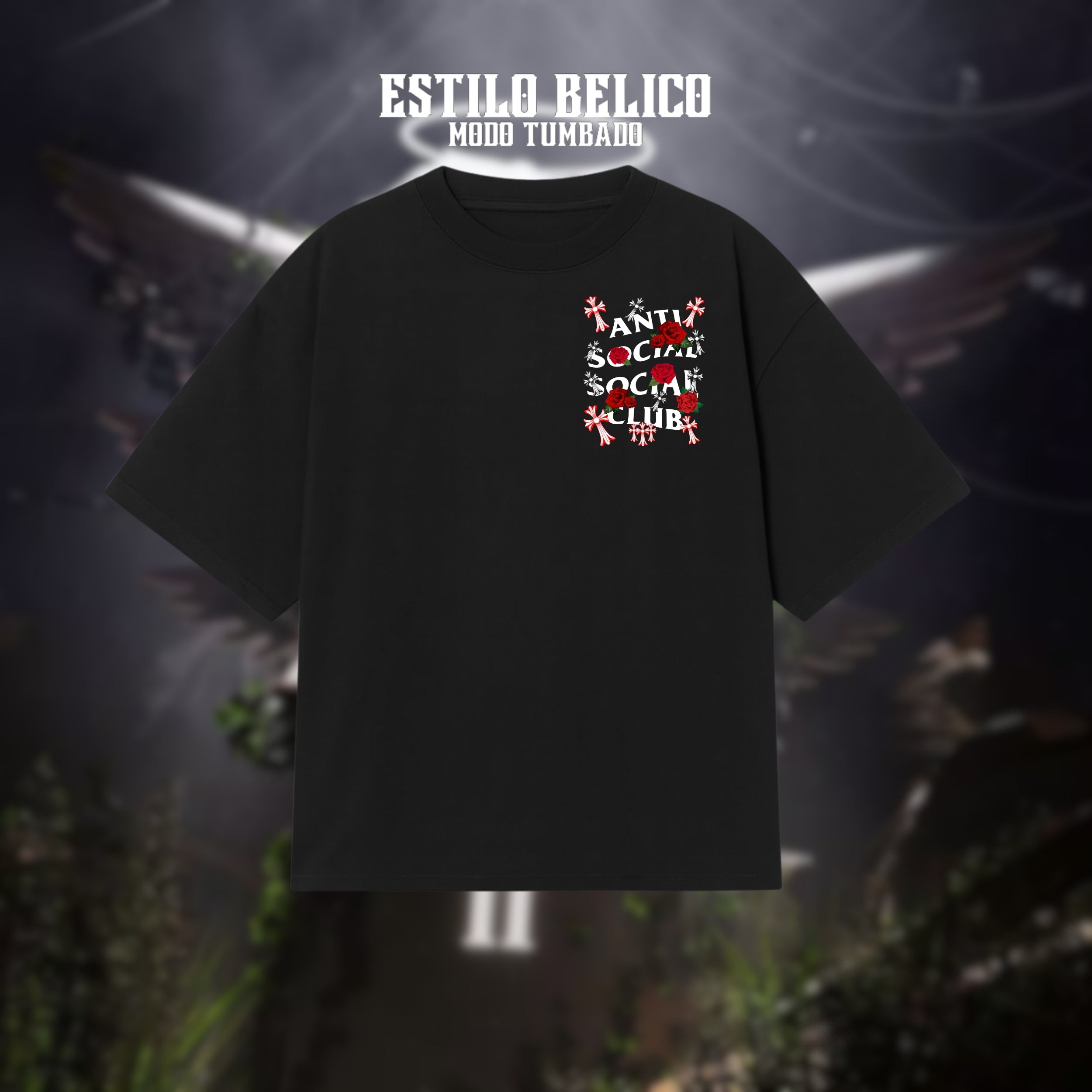 Polera ASSC - "Cruces y Rosas"