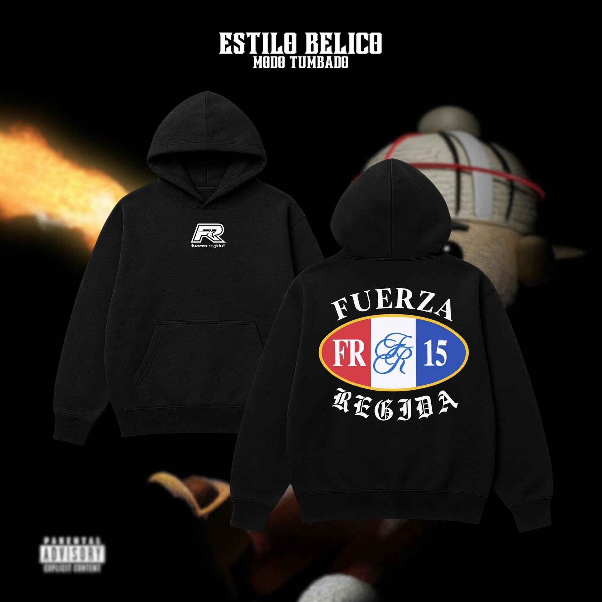 Hoodie "Club FR15" – Fuerza Regida
