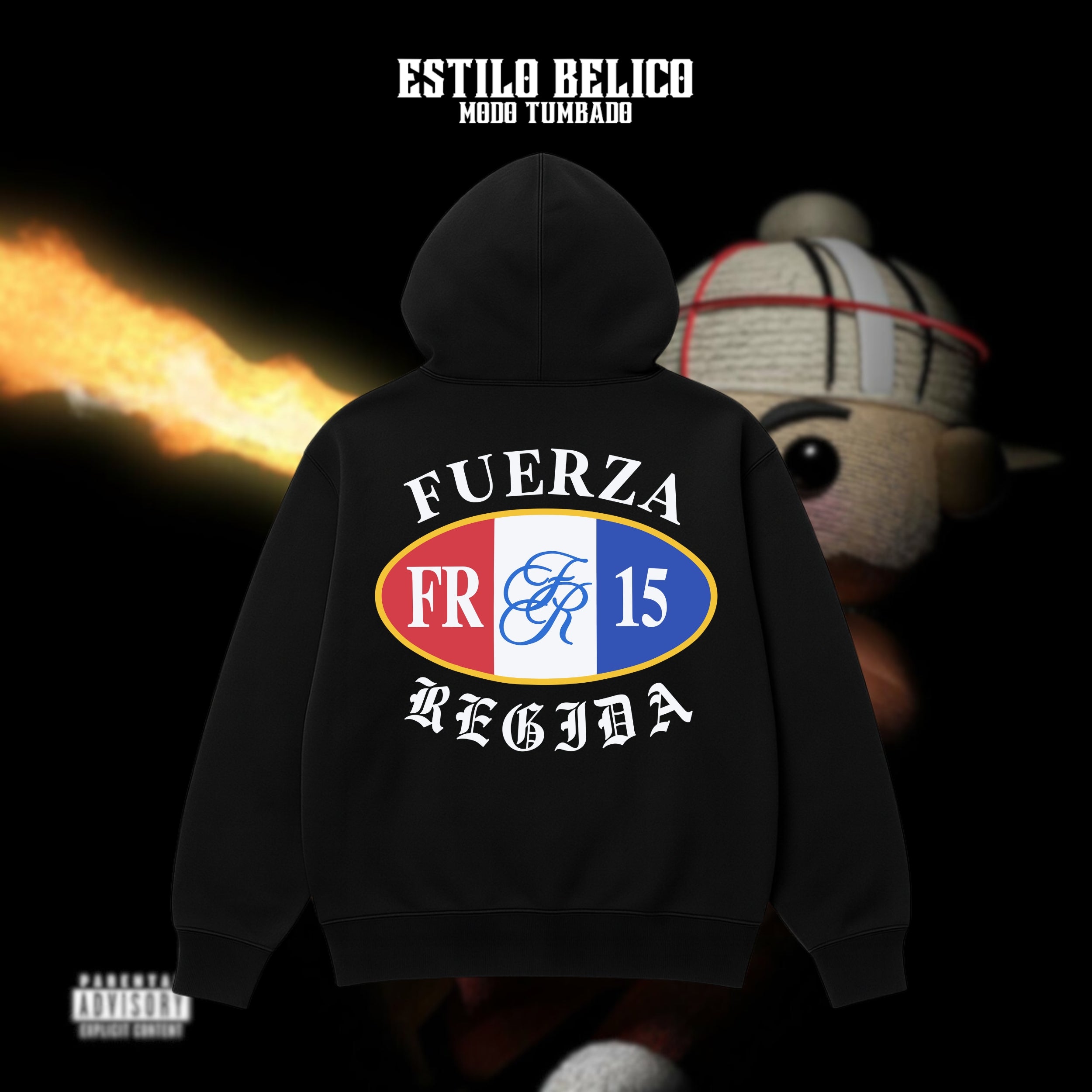 Hoodie "Club FR15" – Fuerza Regida