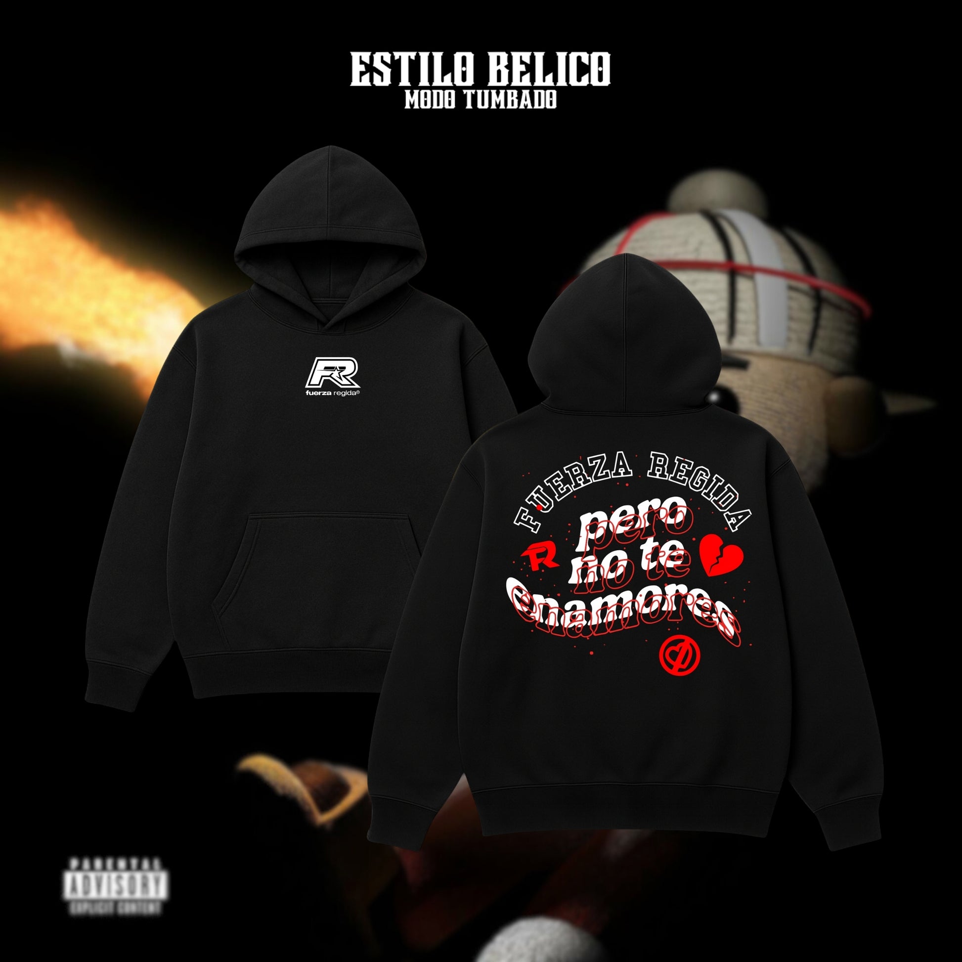 Hoodie "No te enamores" – Fuerza Regida