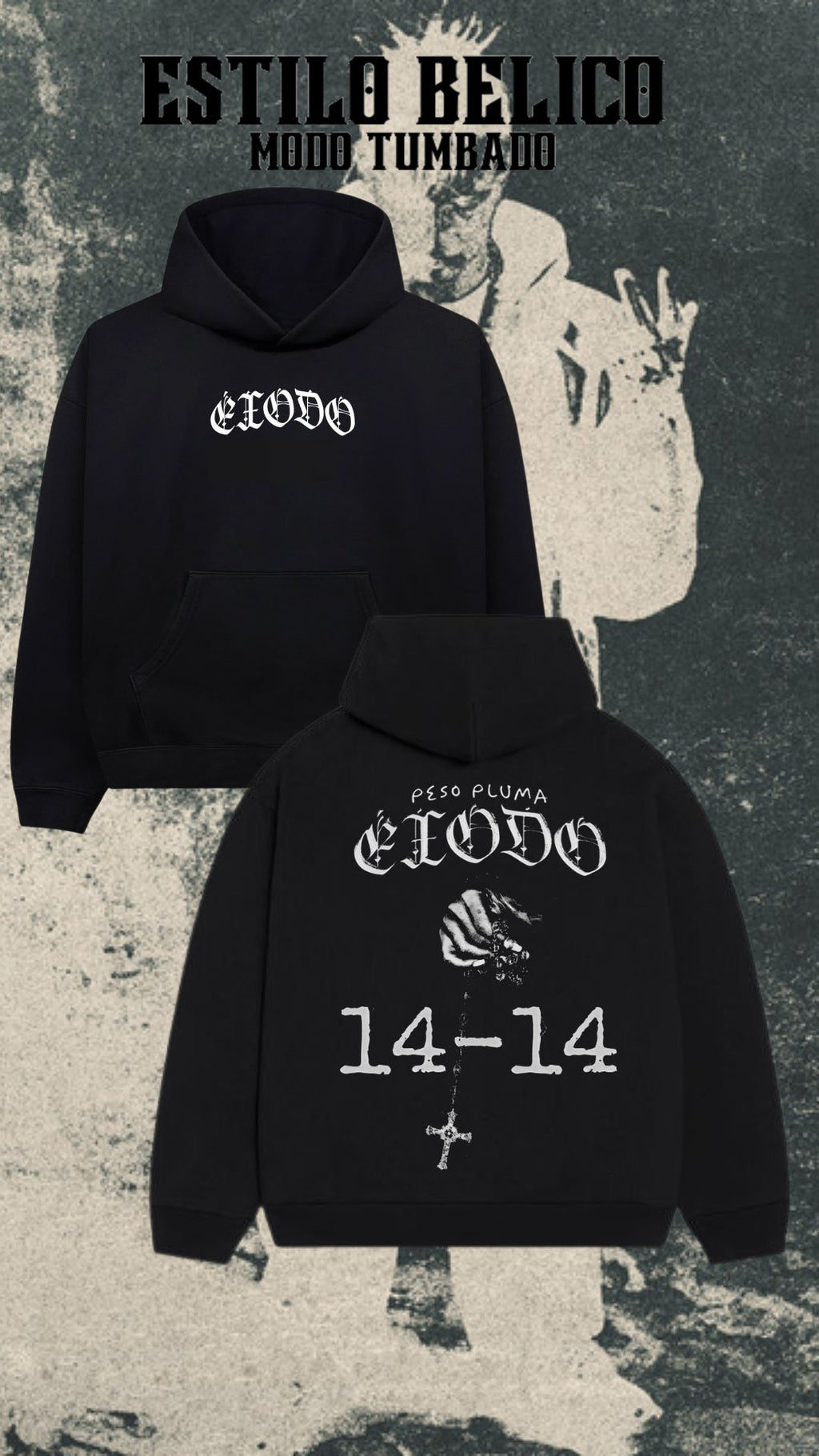 Hoodie “14-14” – Peso Pluma