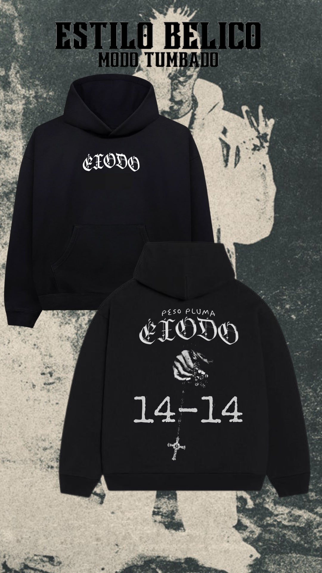 Hoodie “14-14” – Peso Pluma