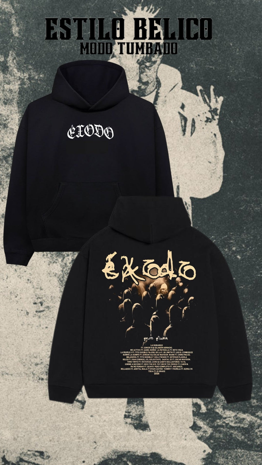 Hoodie “Éxodo” – Peso Pluma