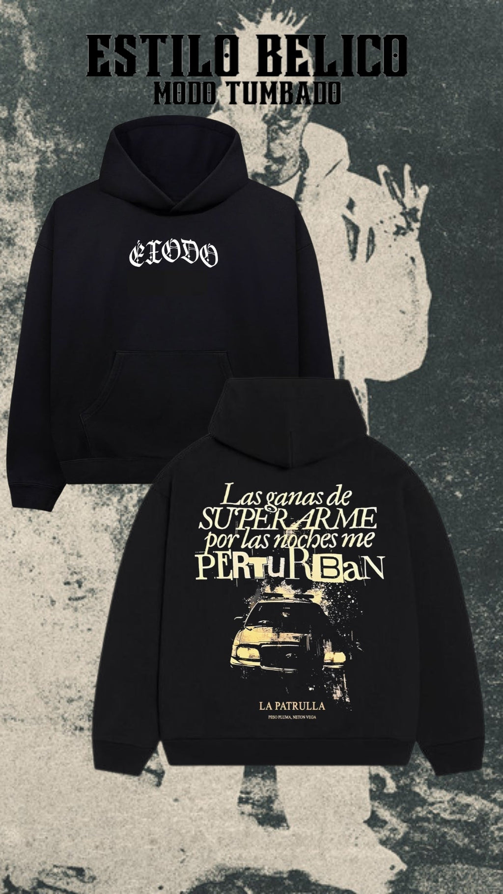 Hoodie “La Patrulla” – Peso Pluma